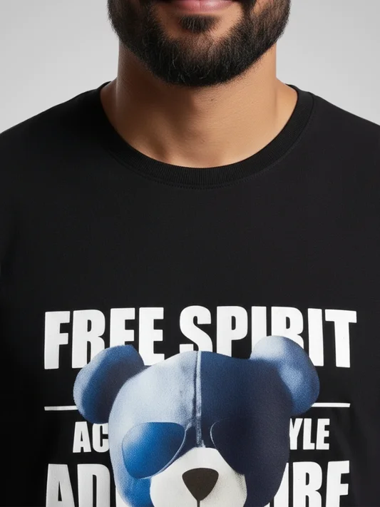 Short Sleeve – Blue Bear – back view