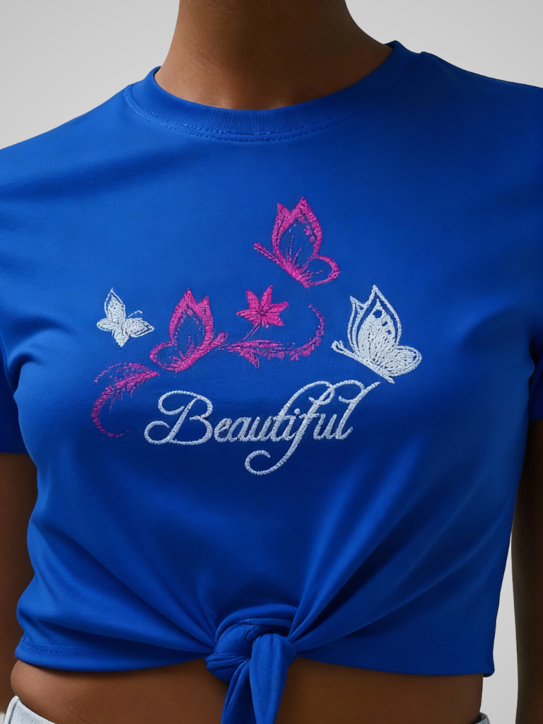 Crop Tee – Floating Wings – view 3