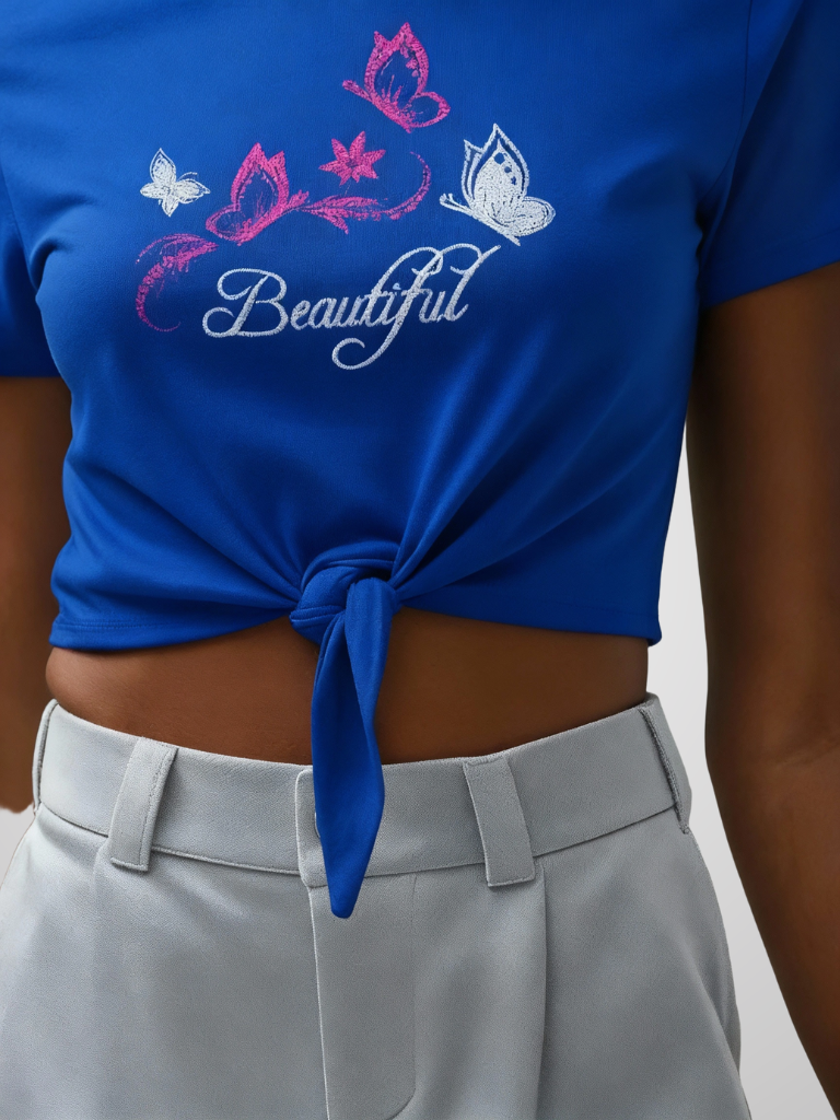 Crop Tee – Floating Wings – view 4