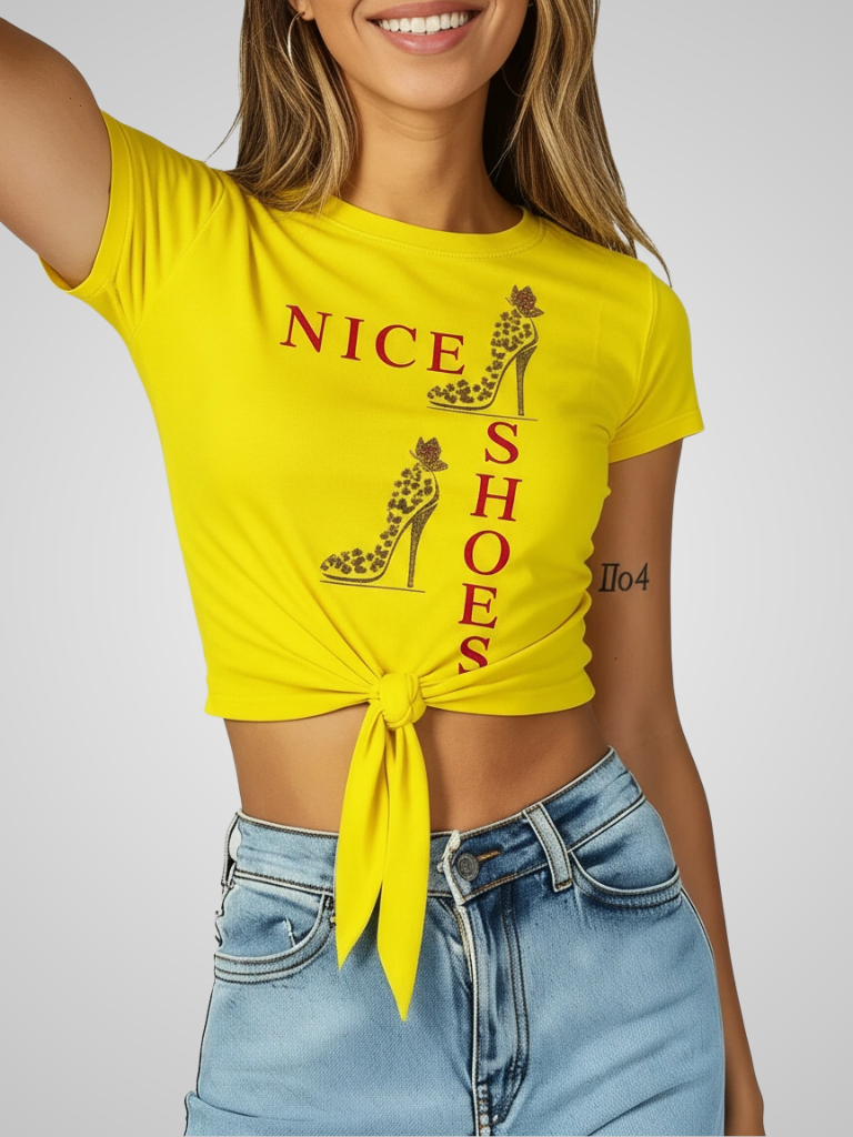 Crop Tee – Nice Shoes – view 3