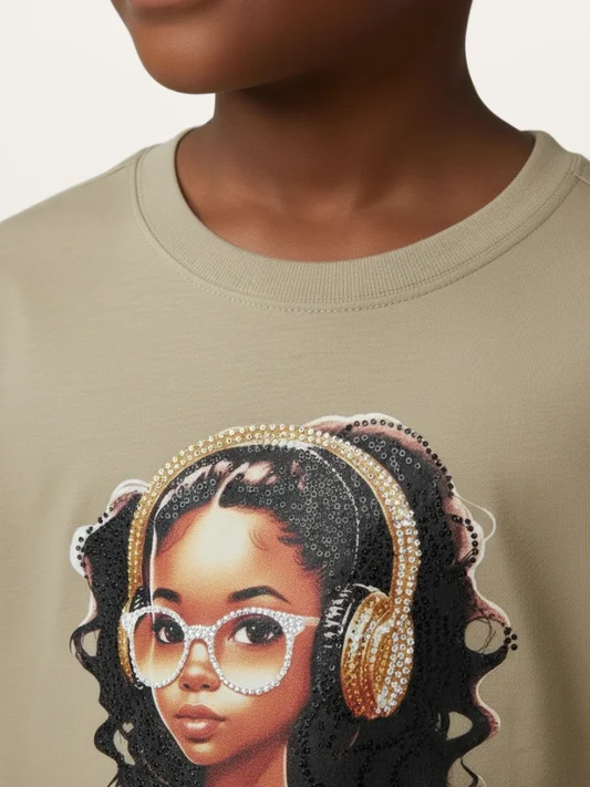 Short Sleeve – Gold Beats – back view