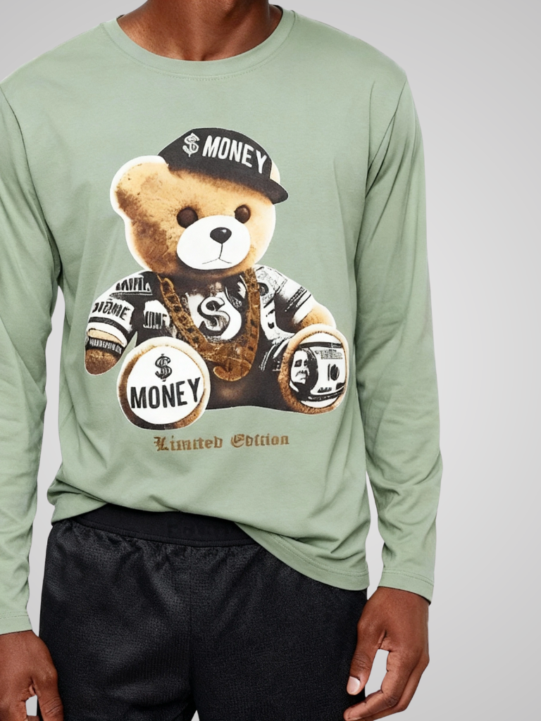 Long Sleeve – Mint Bear – view 3