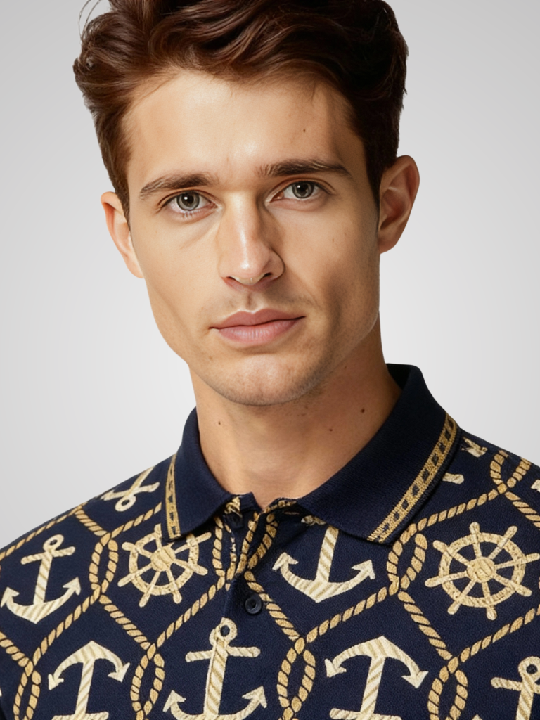 Polo – Nautic Pattern – view 4