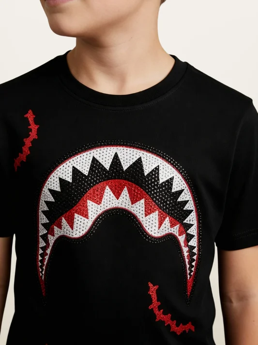 Short Sleeve – Shark Bite – back view