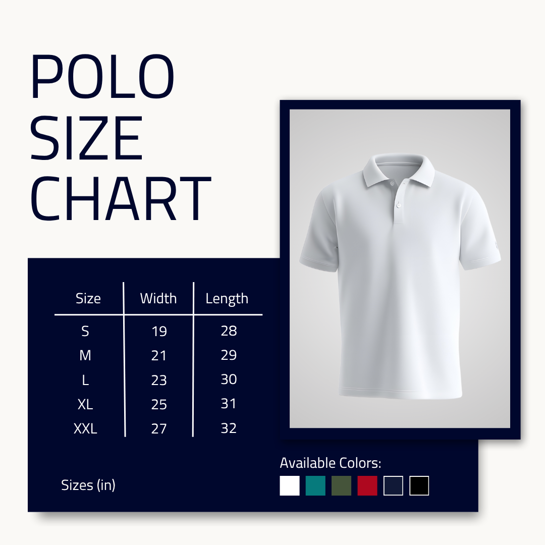 Polo Size Chart